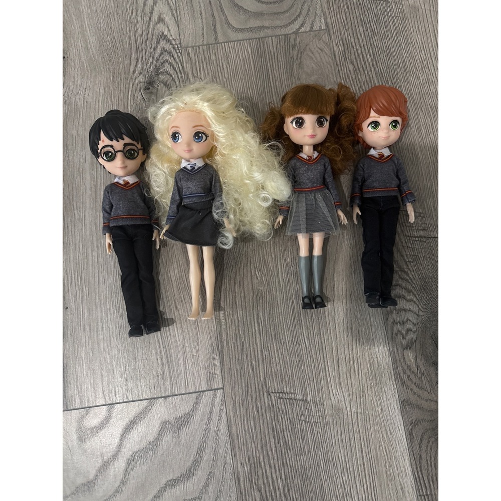 Harry Potter Brilliant Hermione Luna Ron 8" Doll Lot Wizarding World